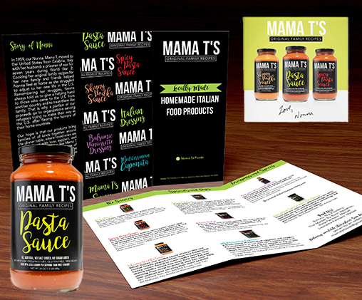 Packaging design for startups for Mama T's